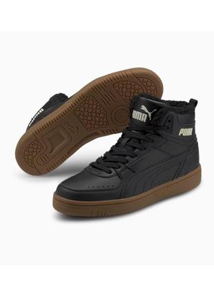 Утеплені хайтопи, високі кросівки puma Glory Smash joy fur, 100% оригінал