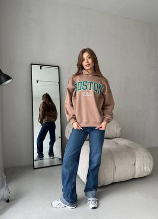 Тепленькое худи оверсайз с капюшоном3 фото