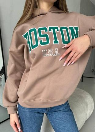 Тепленькое худи оверсайз с капюшоном9 фото