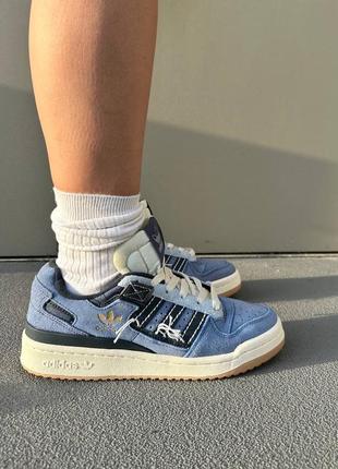 Кроссовки adidas forum 84 low off white denim