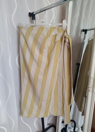 Стильная юбка труба, лен, mango6 фото