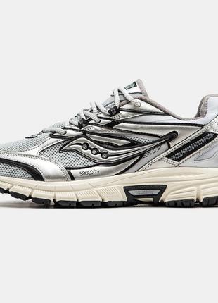 Чоловічі кросівки saucony cohesion 2k silver black сріблястого з чорним кольорів2 фото