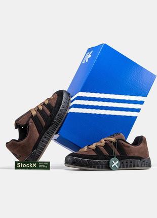 Чоловічі кросівки adidas adimatic brown black адідас коричневого з чорним кольорів