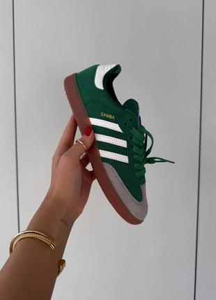 👟 кеди adidas samba og green / наложка bs👟2 фото