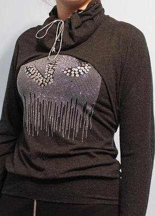 Трикотажна двійка - кофта з коротким рукавом і болеро