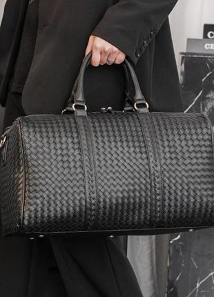 Невелика дорожня сумка для ручної поклажі в літак, поїзд чорна. сумка для речей чоловіча жіноча міська
