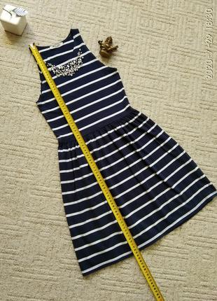 Сукня натуральна бавовна, сарафан, актуальна модна смужка, colins , якісний щільний бавовна3 фото