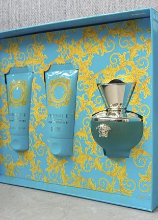 Versace dylan turquoise pour femme подарочный набор для женщин (оригинал)