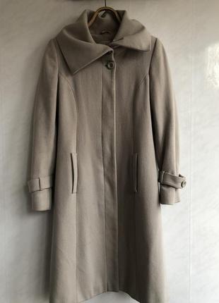 Topshop top shop пальто жіноче пісочне шерсть zara, h&m