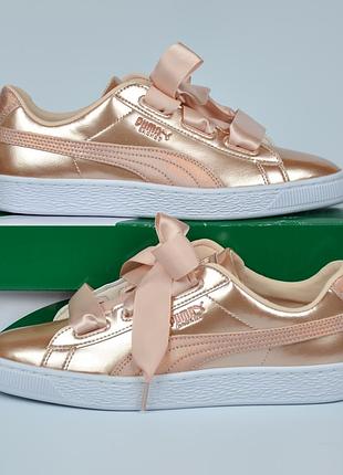 Puma basket heart lunar lux rose gold кросівки пума шкіра оригінал
