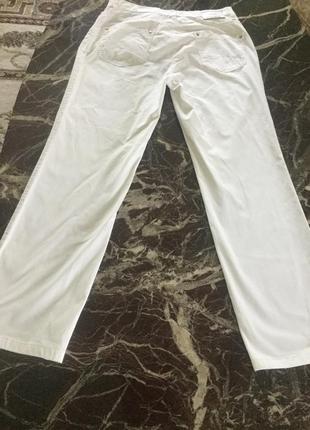 Котонові білі фірмові штани/m/ brend brax2 фото