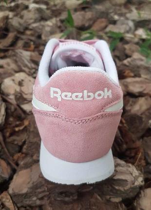 Кроссовки нежно розовые замшевые мягкие в стиле reebok classic 36 и 392 фото