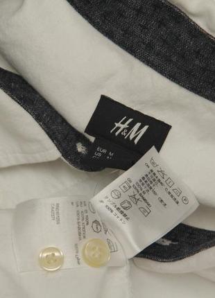 H&m рр m рубашка из хлопка контрастный карман5 фото