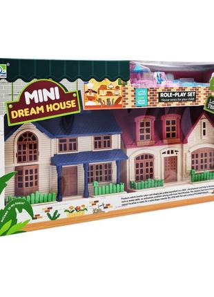 Дитячий ігровий будиночок для ляльок m-02a-02d з меблями
