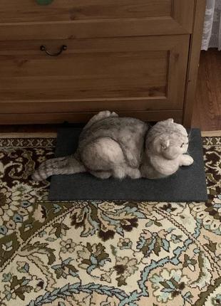 Кігтеточка лежанка підлогова з килималіна для кішки 50*30 см, для кішок; для котів; для кошенят1 фото