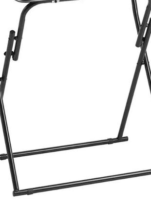 Складной стол для ноутбука черный, небольшой раскладной столик для ноута2 фото