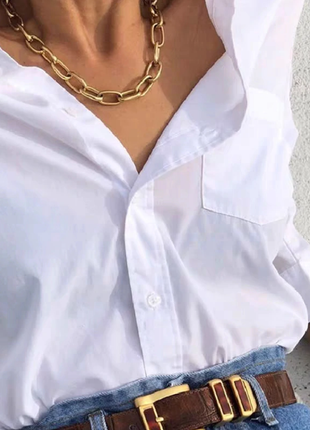 Цепь цепочка колье ожерелье под золото новая