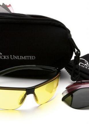 Очки защитные со сменными линзами ducks unlimited ducab-2 shooting kit (сменные линзы), anti-fog