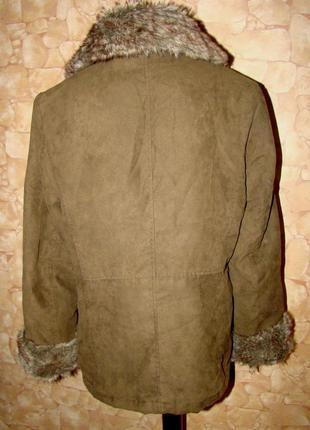 Демисезонная куртка под замшу collection р.14/406 фото