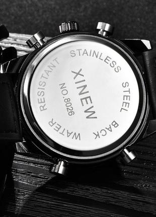 Прочные мужские наручные часы армейские военные черные3 фото