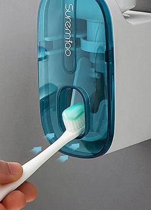 Автоматический дозатор зубной пасты. настенный крепеж. держатель для зубной щетки