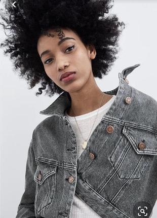 Укорочённая джинсовая куртка джинсовка forever 21