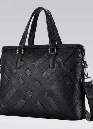 Качественная кожаная сумка портфель для документов мужская женская, деловой портфель натуральная кожа2 фото