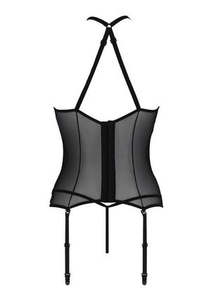 Корсет эротический женское  satara corset s/m passion чёрный ( so8476 )4 фото