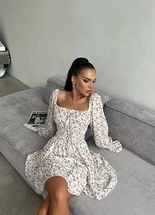 Біла весняна сукня розмір: 42-44, 46-48