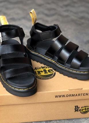 Dr. martens sandals black 🆕 женские босоножки/сандали мартинс 🆕 черные2 фото