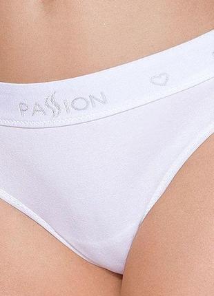 Трусики-бразилиана из хлопка passion ps005 panties s белый ( so4225 ) feromon