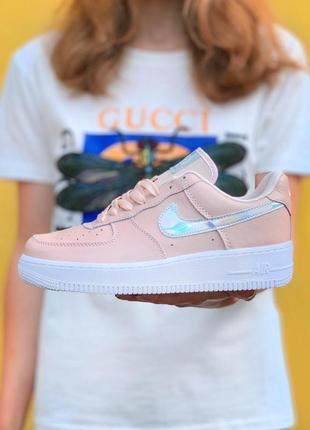 Nike air force one pink 🆕 женские кроссовки найк еир форс 🆕 розовый2 фото