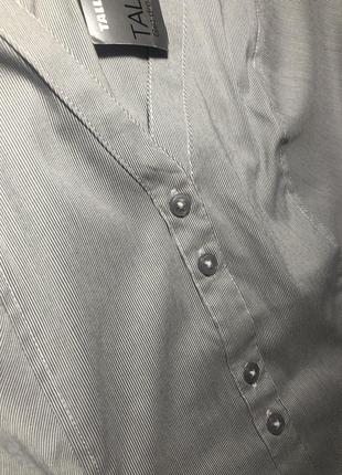 Блуза рубаха серая брендовая5 фото
