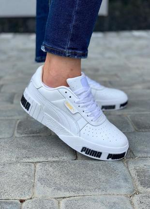 Puma cali bold white 🆕 жіночі кросівки пума 🆕 білий/чорний