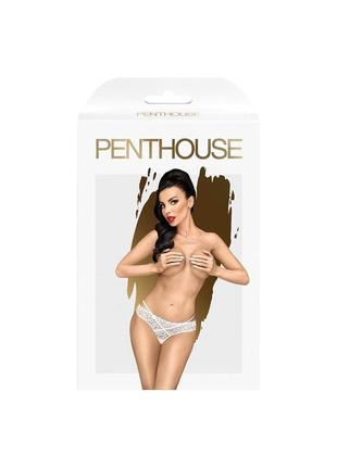 Трусики penthouse - catch me white l/xl  (so6488 ) feromon3 фото