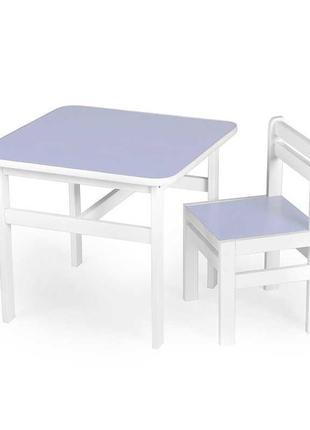 Стол + стульчик детский, цвет - фиолетовый ds-sp03 в пленке1 фото