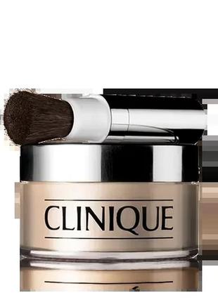 Пудра clinique blended face powder and brush 03 - light beige (светло-бежевый)1 фото