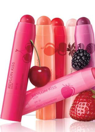 Бальзам для губ revlon kiss balm spf20 025 - fresh strawberry5 фото