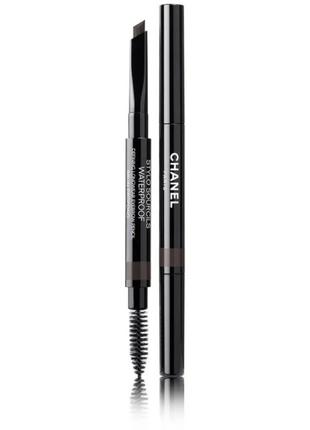 Олівець для брів chanel stylo sourcils waterproof 810 — brun profond, тестер