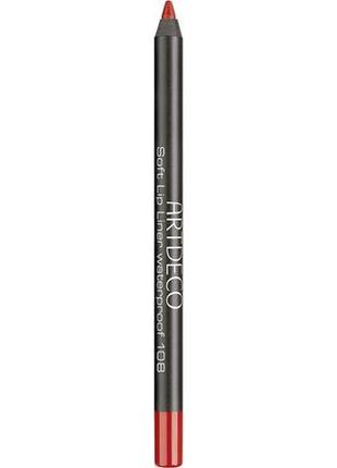 Олівець для губ artdeco soft lip liner waterproof 108 — fireball1 фото