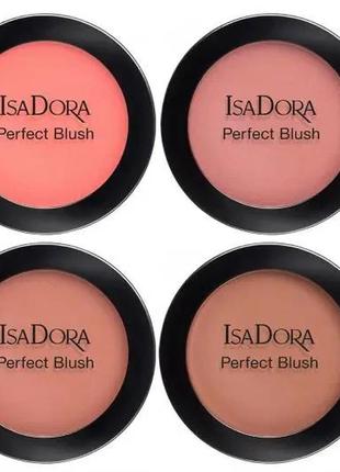 Румяна для лица isadora perfect blush 05 - coral pink, с зеркалом5 фото