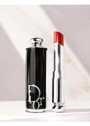 Помада для губ dior addict refillable lipstick no918 — dior bar (бар діор)5 фото