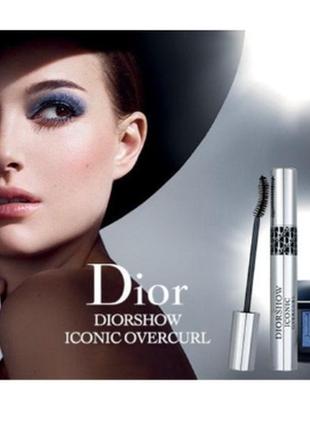 Тушь для ресниц dior diorshow iconic overcurl 090 - black (черный)6 фото