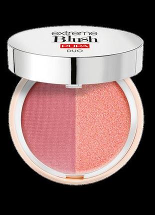 Румяна для лица pupa extreme blush duo 130 - matt salmon radiant peach