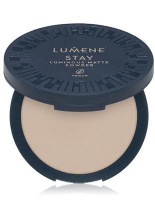 Пудра для лица lumene stay luminous matte powder 1
