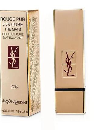 Помада для губ yves saint laurent rouge pur couture the mats 222 - black red code5 фото