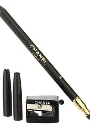 Контурный карандаш для глаз chanel le crayon yeux 02 - brun (коричневый), тестер4 фото