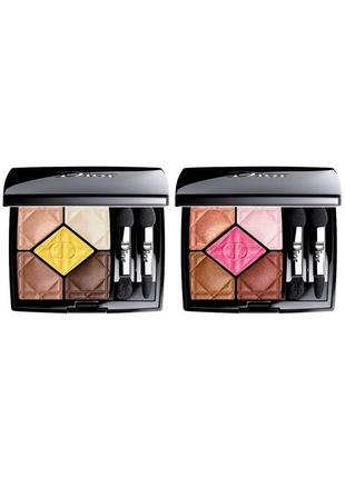 Палетка теней для век dior 5 couleurs couture eyeshadow palette 079 - black bow4 фото