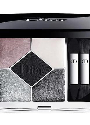 Палетка теней для век dior 5 couleurs couture eyeshadow palette 079 - black bow