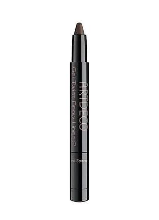 Олівець для брів artdeco gel twist brow liner 02 — deep brown